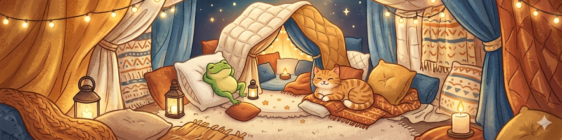 The pillow fort banner