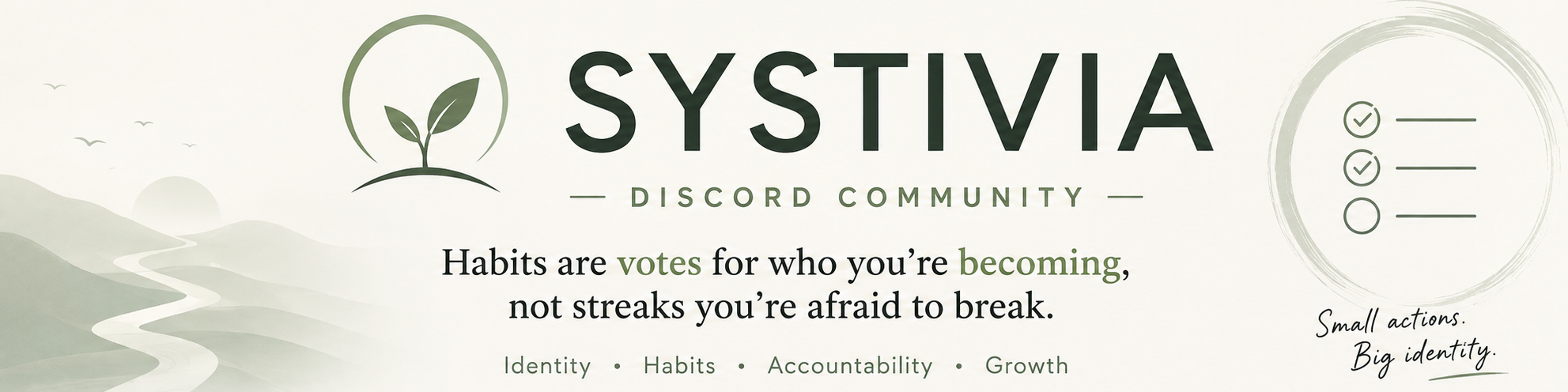 Systivia: Identity-Led Habits banner