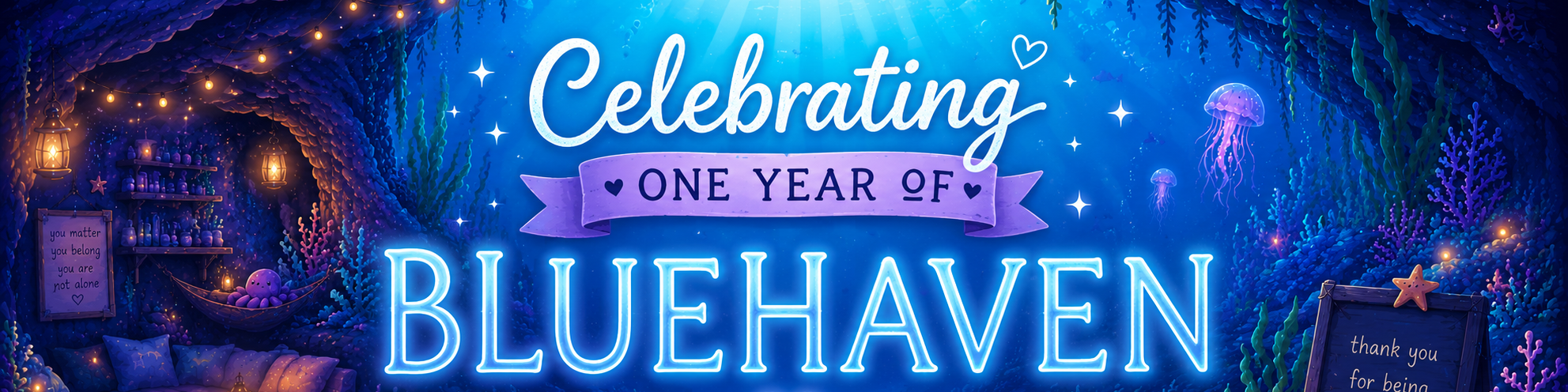 🎉 Celebrating One Year of B L U E H A V E N!💙