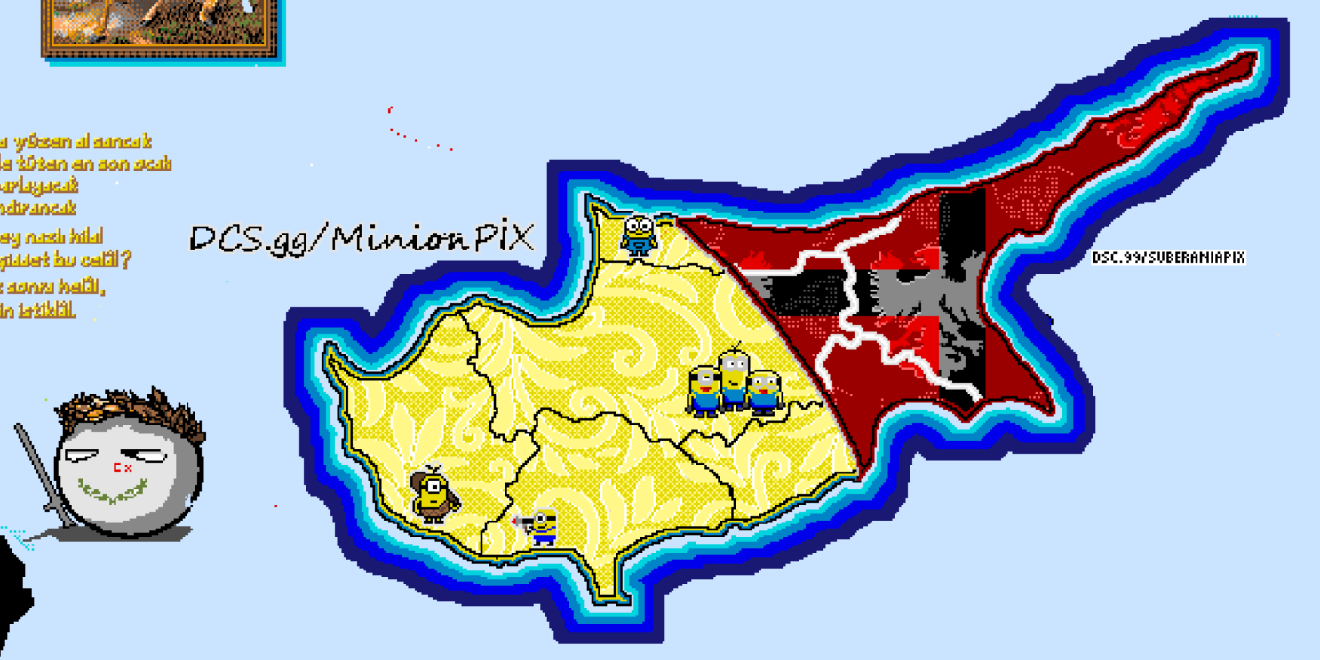 Cyprus gets partitioned by Minionpix and Suberania