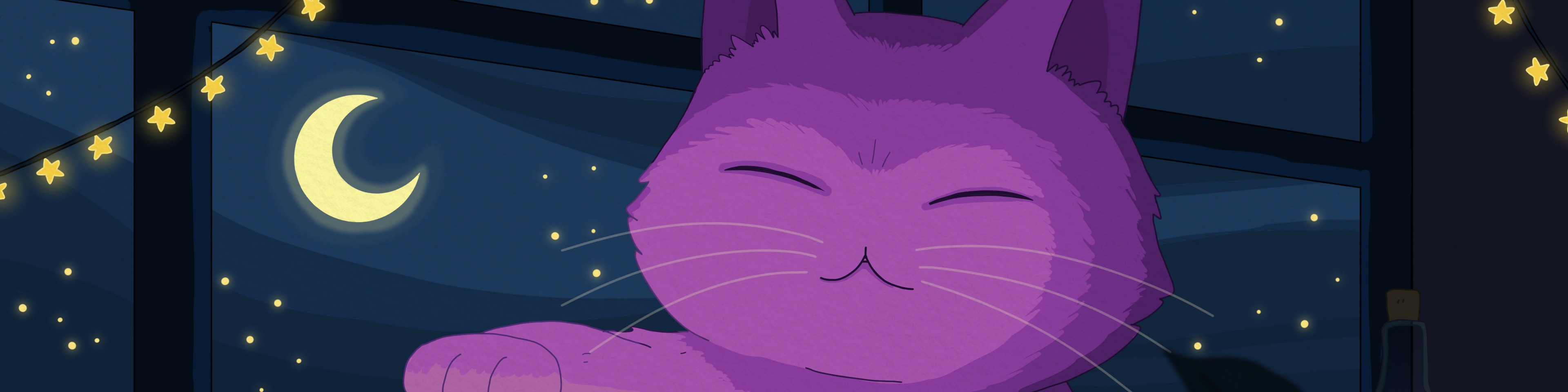 Purrple Cat banner