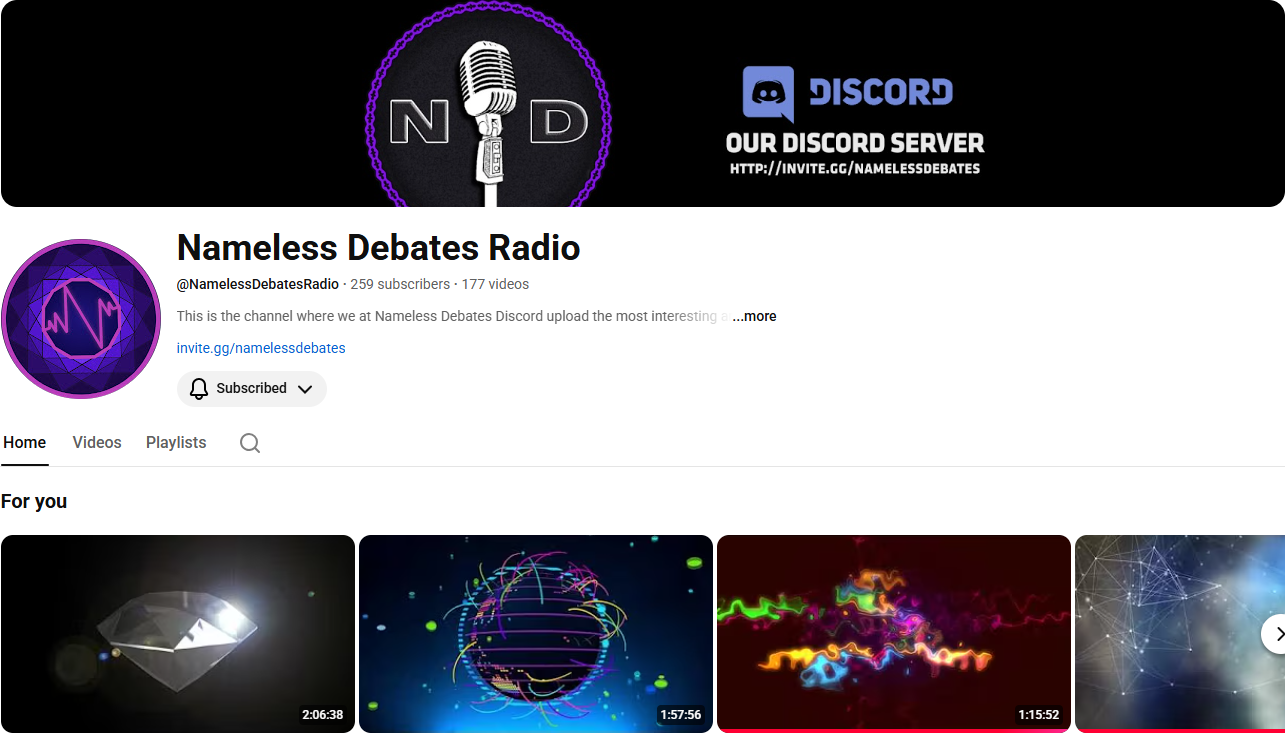 Post image from Nameless Debates